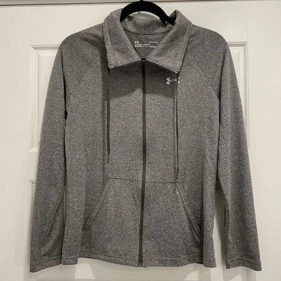 Under Armour Women's S Heat Gear Full Zip Style 1319383 050 - Picture 1 of 8